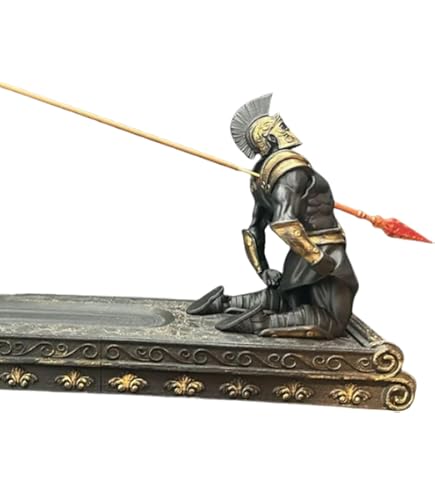 その他 na Resin Incense Burner Gladiator Incense Holder - The Fallen Warrior